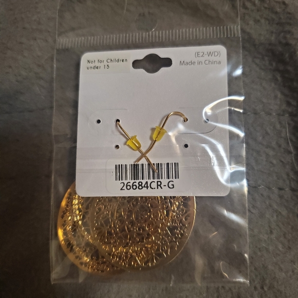 Host Pick: GOLD FILIGREE EARRINGS - Picture 3 of 4